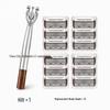 8-Blade Men's Manual Razor for Shaving Beard and Face with Sharp Blade Holder