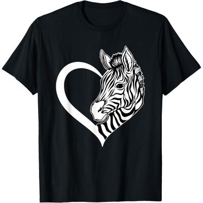 Zebra Heart - Safari Zebra Lover Zookeeper T-Shirt
