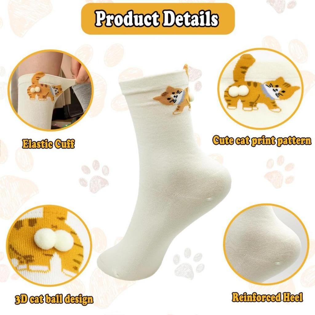 Funny Beer Socks Novelty Beer Lover Birthday Gift Thick Knitted Winter Socks for Men Women Ski Floor Daily Use Cat Kawaii Socks