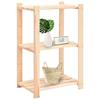 VidaXL 3-Tier Storage Shelves 2 Pcs 60x38x90 Cm Pine 150 Kg