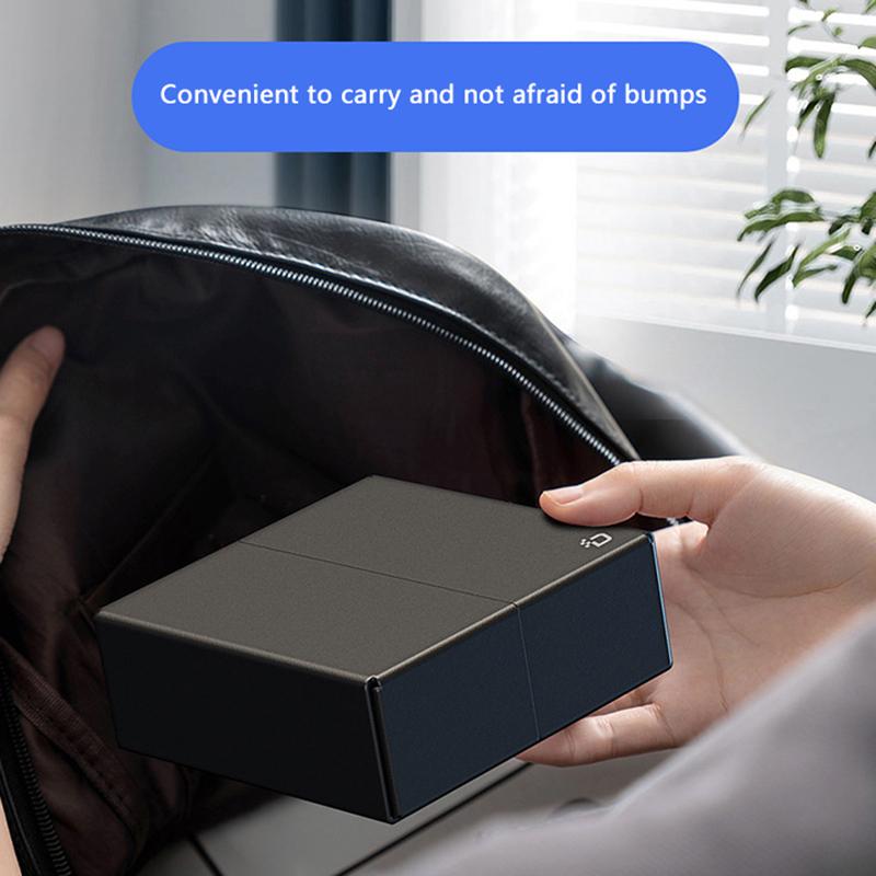 Pu Leather Computer Protective Case With Cover And Storage Pocket Mini Pc Holder Stand Bracket For Mac Mini M4 2024