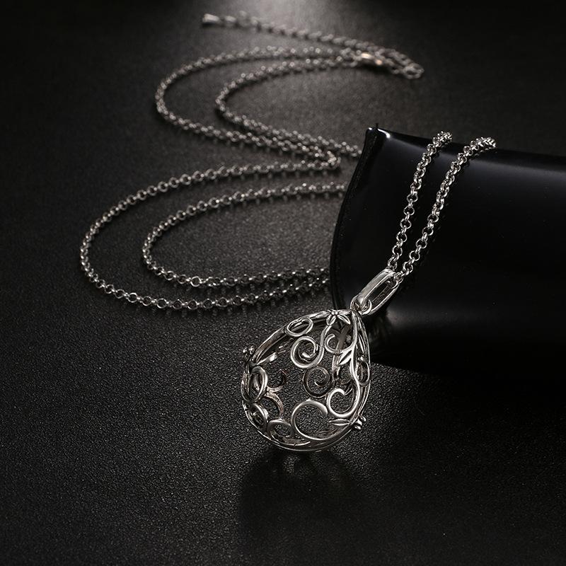 Neue Aromatherapie Ätherisches Öl Diffusor Halskette Schmuck Quadratisch Hohl Parfüm Medaillon 16MM Musik Kugel Damen Anhänger Zubehör
