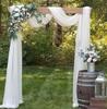 Dark Green Chiffon Wedding Arch Draping Fabric Sheer Curtains Drapery Ceremony Reception Backdrop Curtain Party Swag Christmas