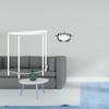 Acrylic Nightstand Clear Side Table Layered End Glass Candy Jar Decorative Display