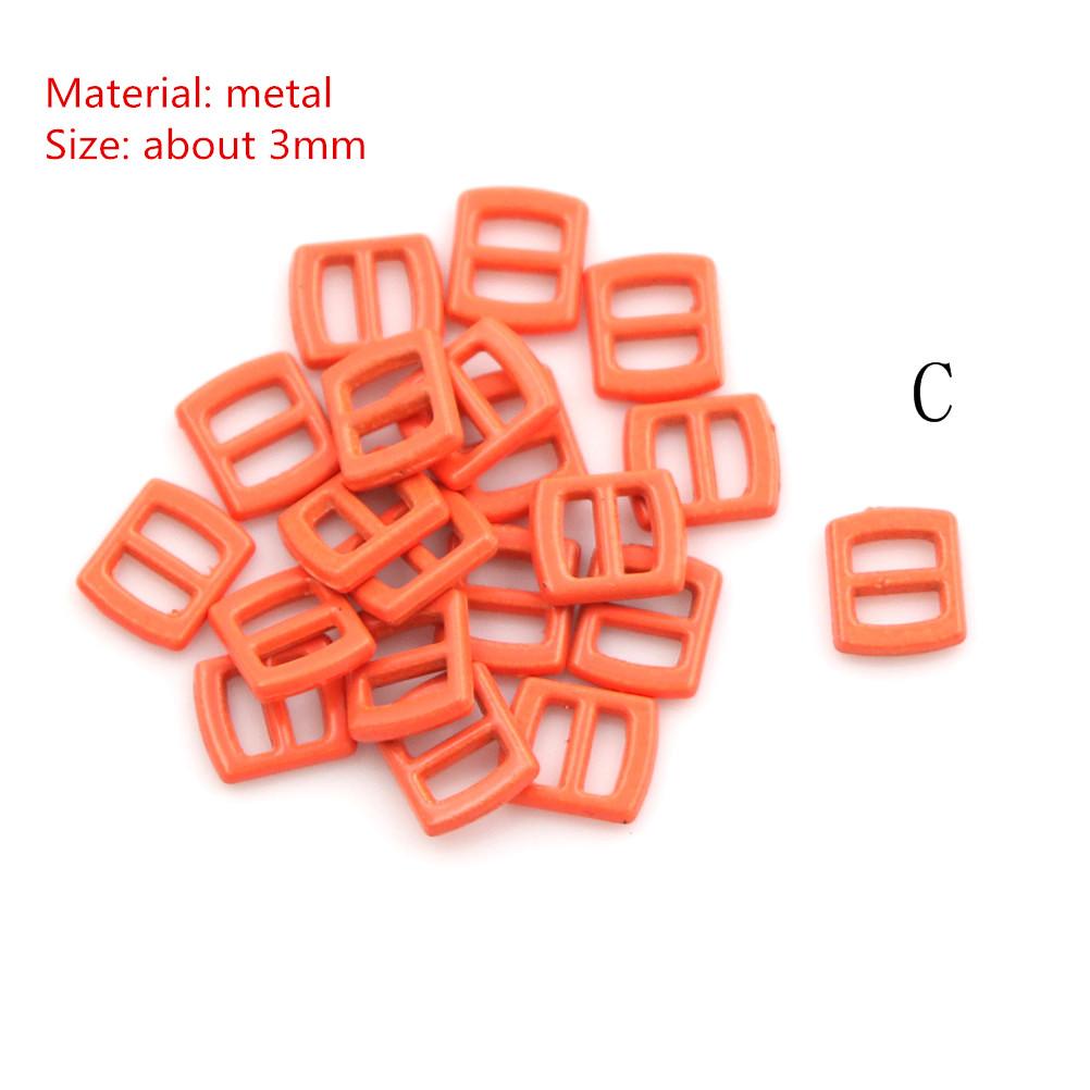 10Pieces Multi Color Mini 3/6MM Belt Buckle for Blyth BJD Doll Clothes Shoes Bag Buckles DIY Accessories