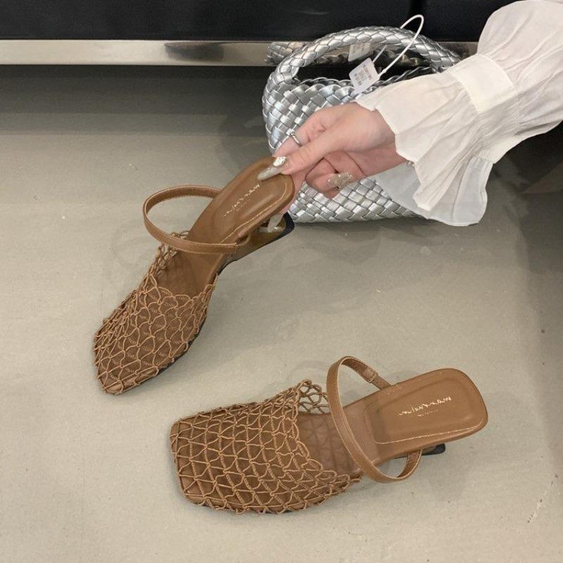 

Fashion Summer Women Breathable Wedges Sandals Anti-slip Fashion Designer Shoes Women Trend Casual Outdoor Sandals Sandalias De Mujer 35 коричневый