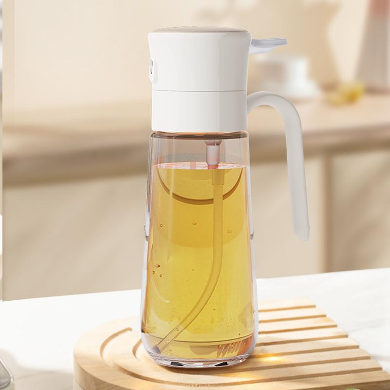 Spray Oil Can for Kitchen Cooking, Press Open Glass Oil Can To Prevent Leakage, Maple Syrup Dispenser Leaking
