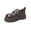 Platform-soled New Spring Retro British Small Leather Shoes Commuter Shoes