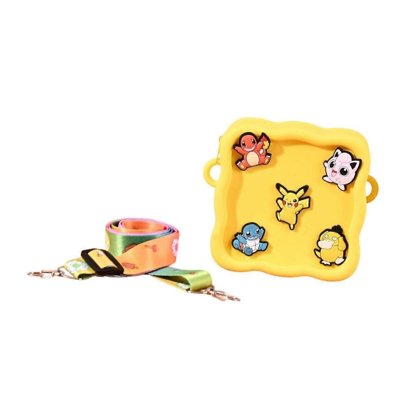 Portafoglio con Decorazioni a Fori Cartone Animato Borsa da Spiaggia per Shopping Festa Giallo