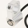 12v 10A waterproof Motorcycle CNC Aluminium Alloy Switches 1inch 25mm Handlebar Headlight Switch with Indicator Light (Chrome)