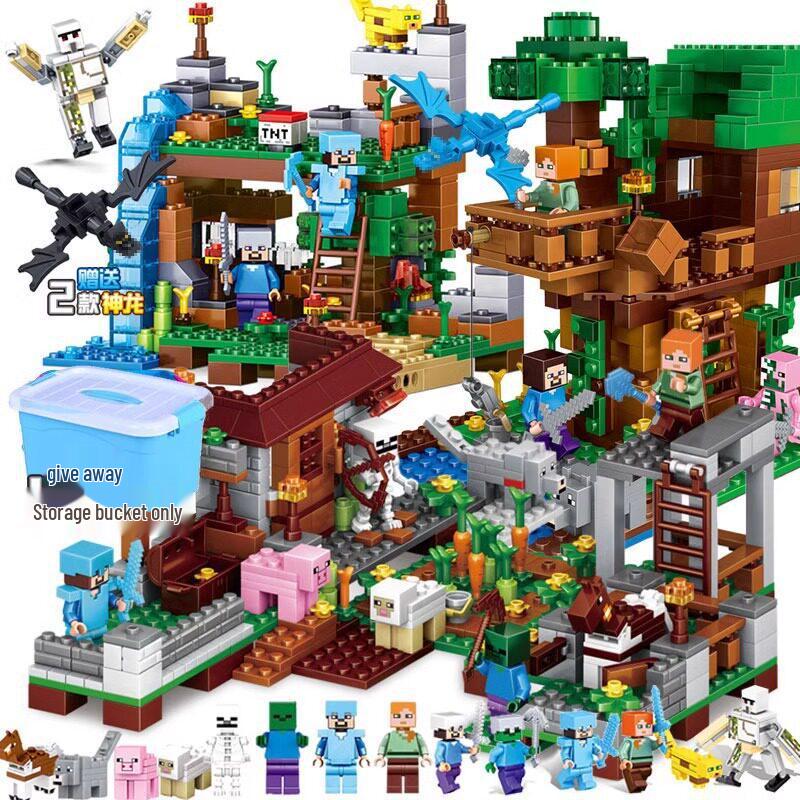Minecraft Steve's Treehouse Adventure Set - Building Blocks Toy for Kids