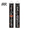 Party Hanging Decoration Halloween Porch Sign Banner, Pumpkin Ghost Awning Wall Decorative Accessory Door Decoration, Front Wreath Banner Yard Festive