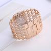 New Fashion Women's Watches Bracelets Watch Casual Wide Bracelet Watch Water Diamond Square Women Watch Rhinestone Quartz Watch