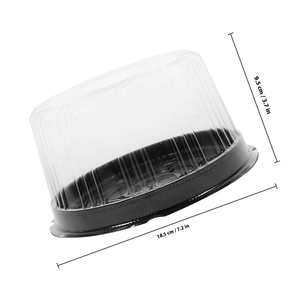 10 Stück Kuchenstückbehälter mit Deckeln Klare Plastik Lebensmittelaufbewahrungsboxen für Desserts Kekse Käse Heimküchengebrauch