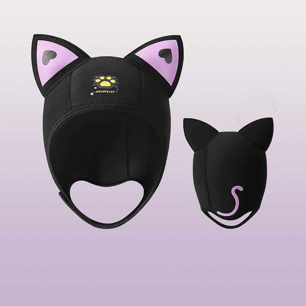 Neoprene Wetsuit Hood Cap 3MM Swimming Snorkeling Caps New Cat Ears Diving Hood