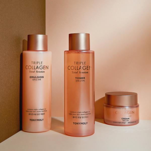 

TONYMOLY Набір для догляду за шкірою з потрійним колагеном Total Tension (Набір з 3 предметів) 3-Piece Set
