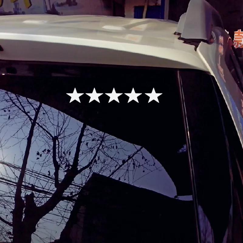 Reflective Car Stickers Five Star Decorative Auto Window Body Vinyl Decals Cover Scratches Waterproof Motorcycle Fuel Tank Trim