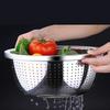 Küchenutensilien Perforiertes Edelstahl Tablett (32 cm) Früchtekorb