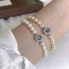 Imitation Pearl Aquamarine Bracelet Female Niche Design Temperament High-end Girlfriend Birthday Niche