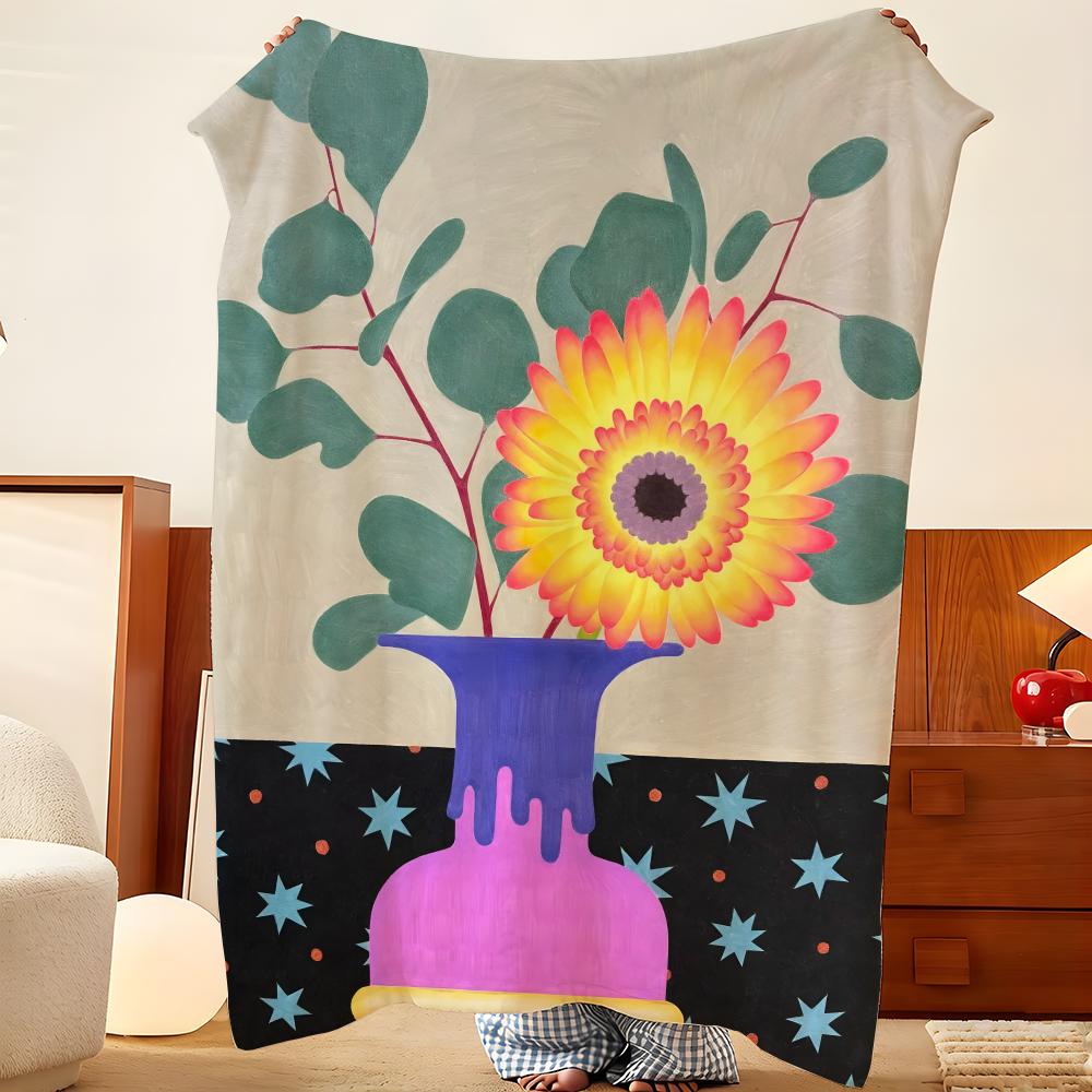 Artist S-Shotaro M-Murakami Throw Flannel Throw Blanket, Lightweight Cozy, Durable Washable Cute Cool