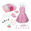 Kids' Kitchen Baking Toy Set: Apron, Hat, Gloves, Rolling Pin, Whisk, Piping Bag, Cake Molds