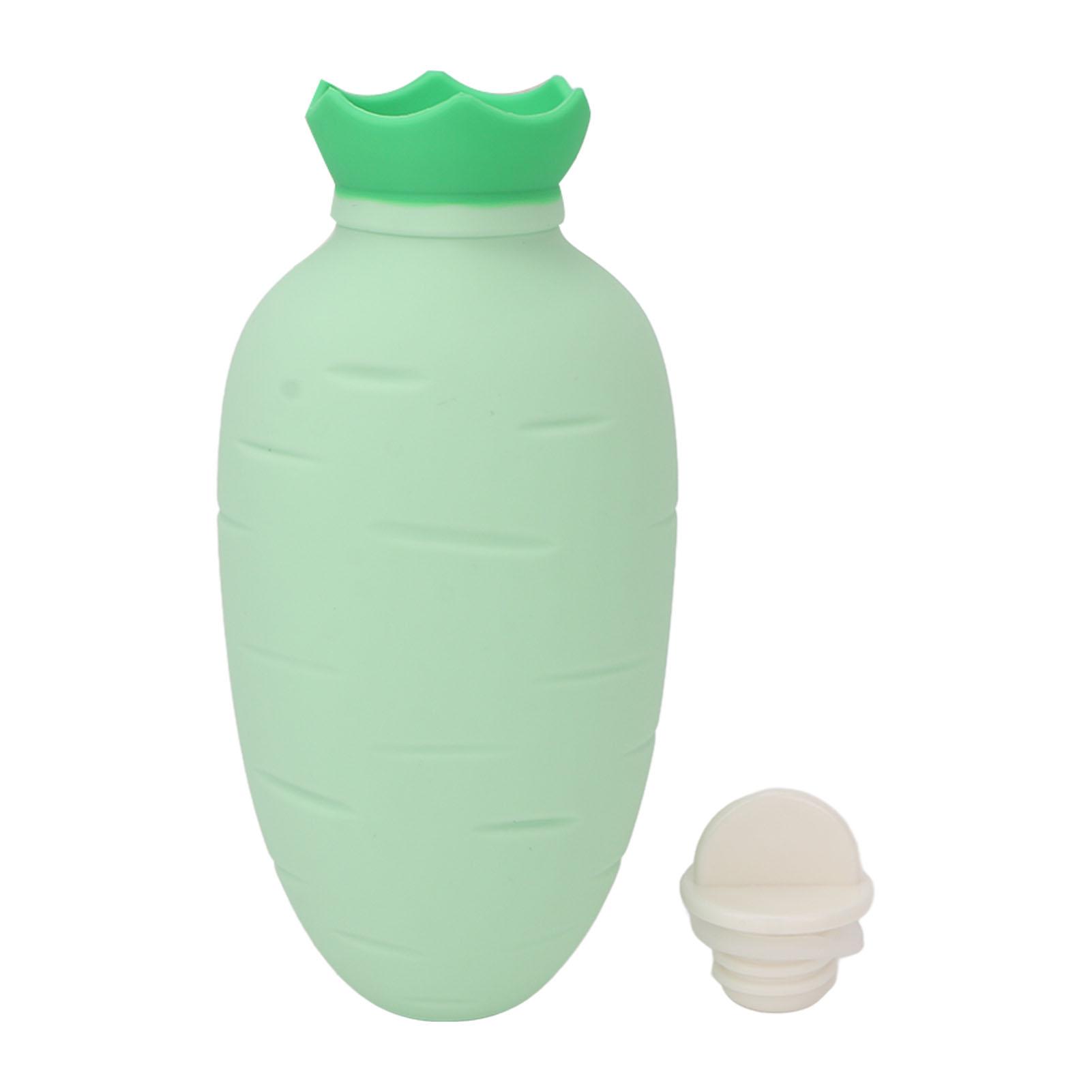 

Carrot Hot Water Bottle Cute Silicone Microwaveable Anti age Handheld Hot Water Bag 330ml