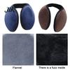 Men Winter Ear Warmers Unisex Earmuffs Thick Plush Protection Windproof Anti-slip Back-on Style Firm Stitching Commuting Outdoor Skiing Decorative