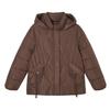 New Winter Mother Dress Fashionable Hooded Loose Cotton Coat Cotton Clothes Versatile Removable Hat Women's Jacket