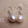 Retro Classic Small Fresh Simple Style Freshwater Pearl Earrings Water Drop Pearl S952 White Ear Hook 0.65g Random Color