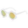 Kids Flower Sunglasses Rainbow Colorful Cute Round Kid Eyewear For Toddler Kids Boy Girls Outdoor Activities