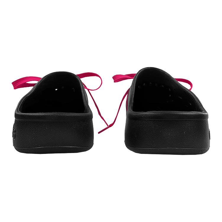 Adidas Adilette Abrasion Resistant Slip Resistant Closed Toe Slippers Unisex Black Pink GZ5886(Team47-)