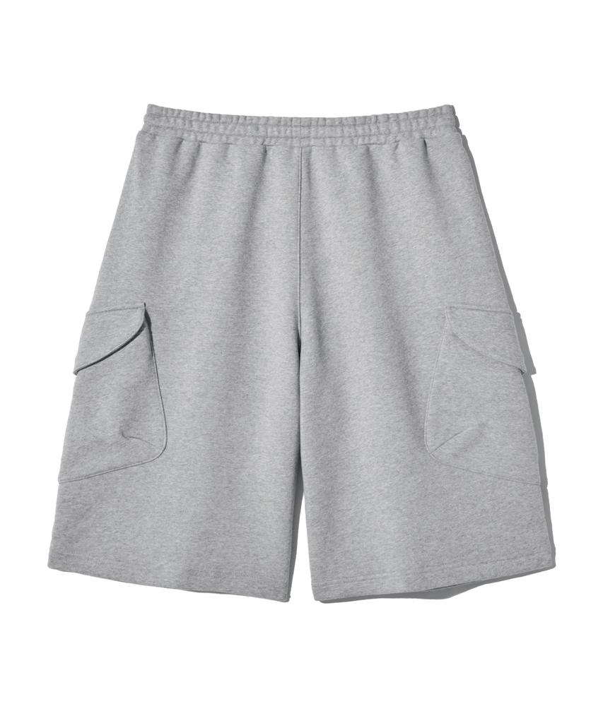 FILLUMINATE Cargo Bermuda Sweat Shorts - Melange Grey
