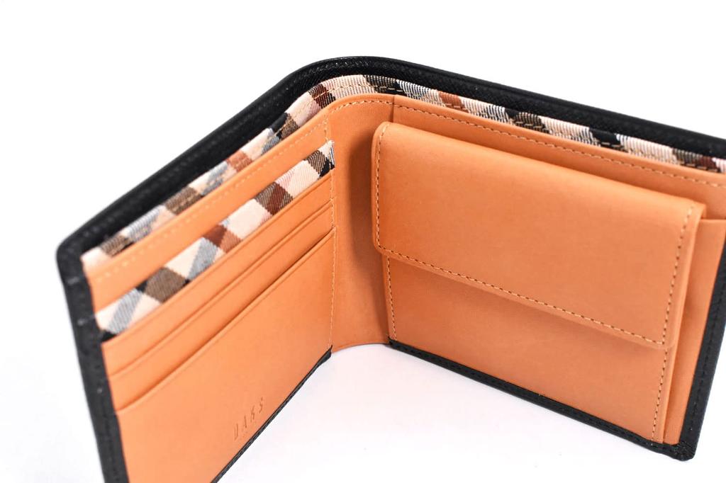 Daks Luster Bifold Wallet, Men's, Black