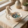Cute Jewelry Display Stand Plastic Rings Holder Unique Seahorse-Shaped Storage Tray  Home Ornaments