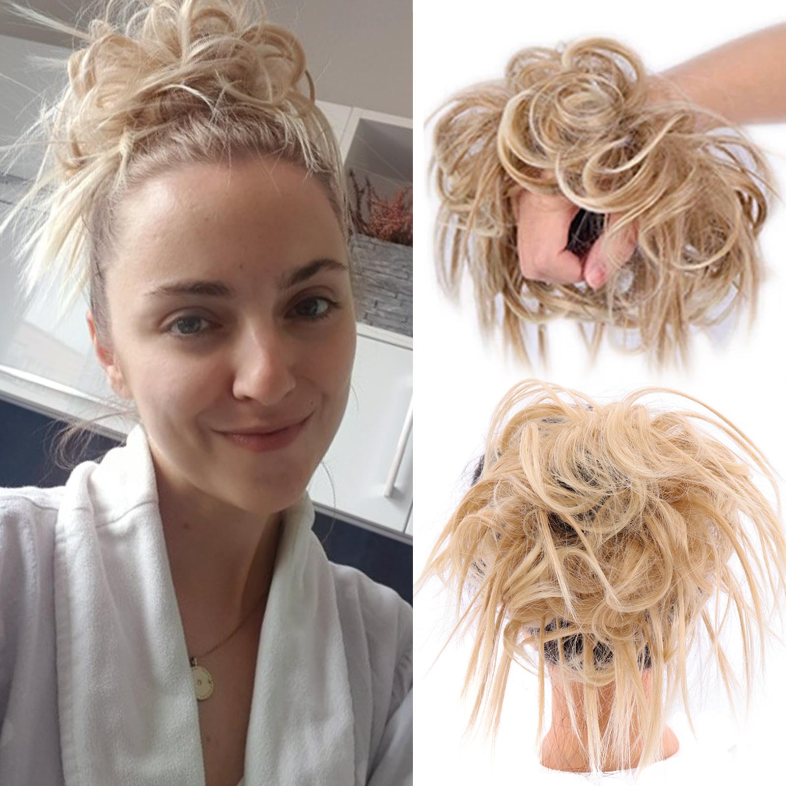 

LUPU Синтетический шиньон Беспорядочные резинки для волос Резинка для волос Пучок Прямая прическа Шиньон Высокотемпературное волокно Натуральные искусственные волосы