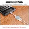Aluminum Alloy USB C Power and Signal Splitter DC5V Input for Power and Data Separation Plugs and Play Support Audios