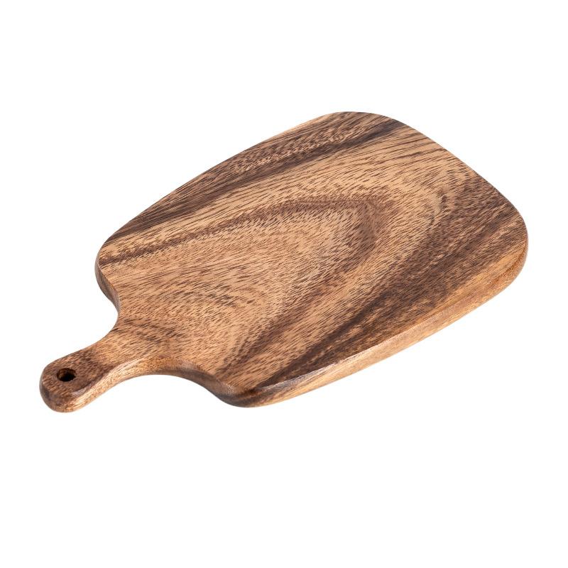 Acacia Wood Cutting Board with Juice Groove, Reversible Chopping Board for Kitchen, Large Serving Tray for Meat, Bread, Pizza