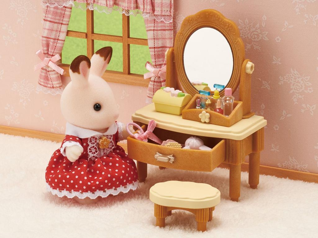 Sylvanian Families Furniture ST Mark Certified Toy Dollhouse for Ages 3 and Sylvanian Epoch [Dresser Set] Ka-312 Up, Families,