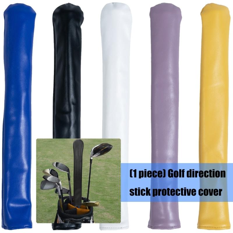Simple PU Leather Alignment Stick Headcover Golf Alignment Stick Cover Case Holder Golf Club Protector Enduring