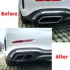 Auspuffrohrabdeckung für Mercedes Benz C-Klasse W206 C200 C260 C300 2022+ Kohlefaser
