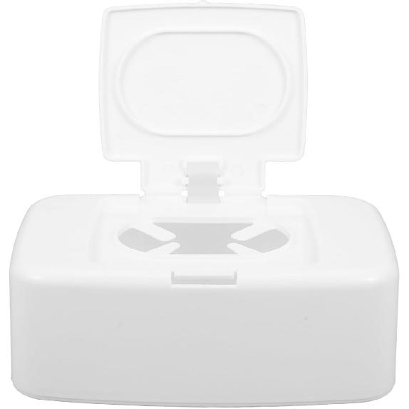 MAGICLULU Wipes Dispenser Flushable Wipes Container Plastic Wet and Dry Tissue Box Simple Button-Type Wipes Case for Bathroom Home Office 6.68 x 2.36