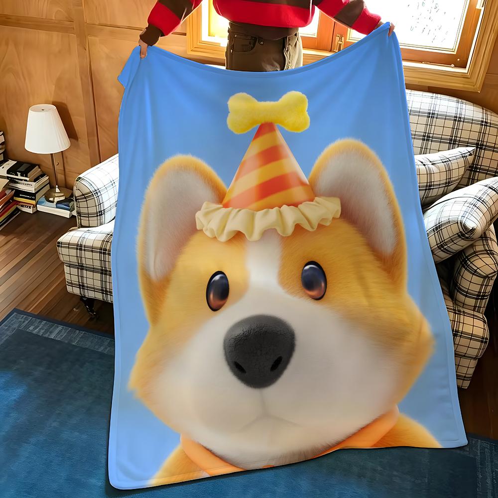 Game P-Party A-Animals Throw Flannel Cozy Print Blanket, Portable, Durable Machine Washable Cute Cool