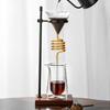 Kaffee-Dripper-Ständer mit verstellbarer Höhe Metall und Holz Pourover Kompakt für