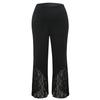 Women Plus Size Loose Wide Leg Lace Sports Leggings Pants