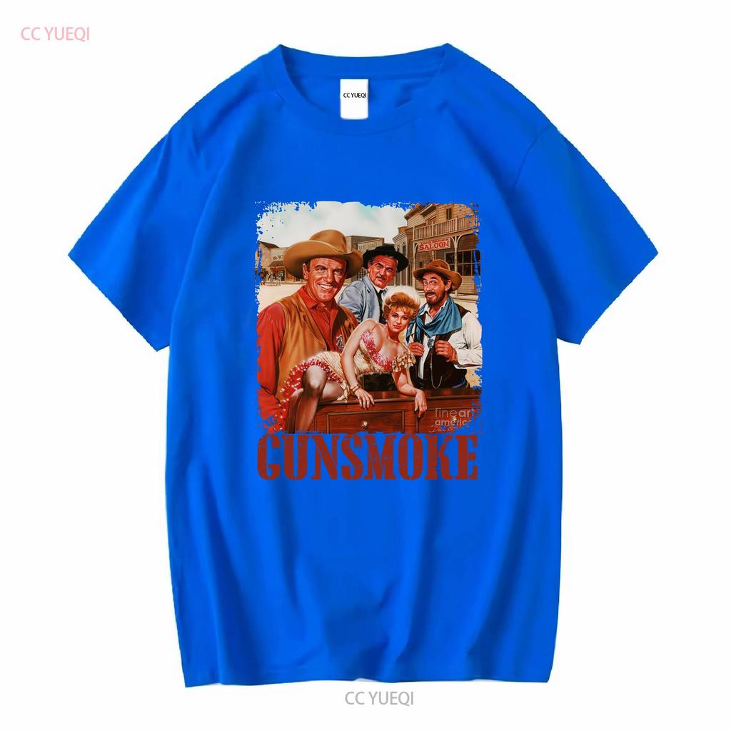 Gunsmoke American Tv Show Retro T Shirt New vintage Washed fashion designer clothes Slightly Comfortable Top For Everyday Wear