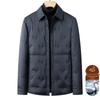 Men's Winter Lightweight Down Jacket - Middle-aged Lapel Business Casual Outerwear, Dad Style Trendy