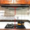 Integrated Range Hood with Side Suction and Self-Adhesive Smoke Shield