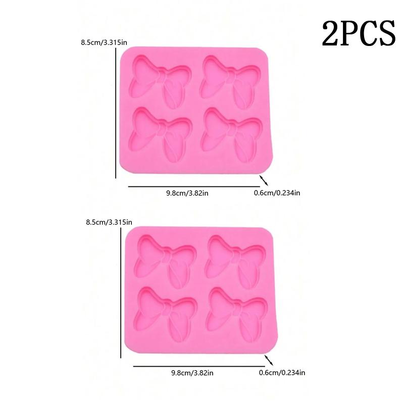 1pc Knot Bow Butterfly Bow Tie Silicone Moulds Versatile Soft Silicone for Fondant Cake Decorating Tools Chocolate Baking Mould