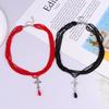 Y2k Gothic Cross Pendant Necklace For Women Red/Black Blood Drop Seed Beads Choker Vintage Halloween Girl Neck Jewelry Gift