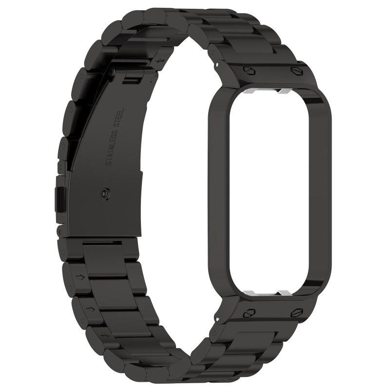 UIENIE 18MM Milanese Rem Til Xiaomi Redmi Band 2 Armbånd+Beskyttelsescover Stødfanger Smart Ur Håndledsrem Til Xiaomi smart Band 8 Active Rem